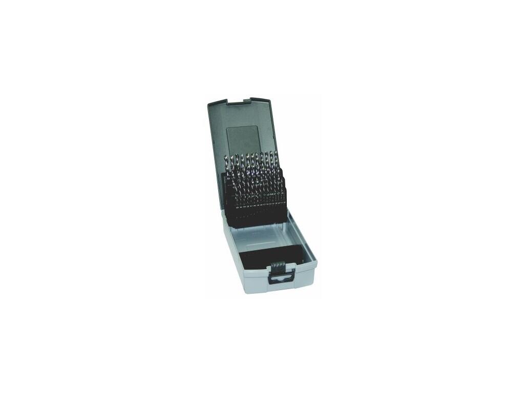 Sada vrtáků 51 dílná, 1,00-  6,00x0,1mm S338RCZ001HSS, plastová krabička - SV338RCZ001HSS-51P