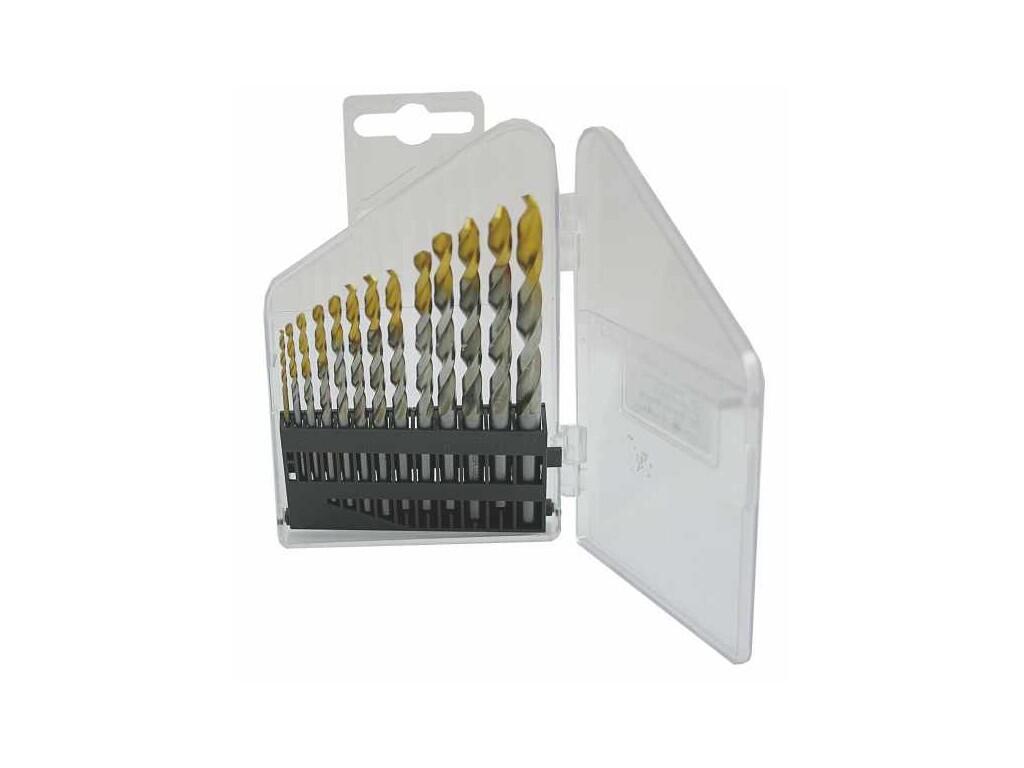 Sada vrtáků 13 dílná, 1,50-6,50x0,5mm+3,3+4,2 S338RCZ001HSSAX TiALN - SV338RCZ001HSSTIALN-13P