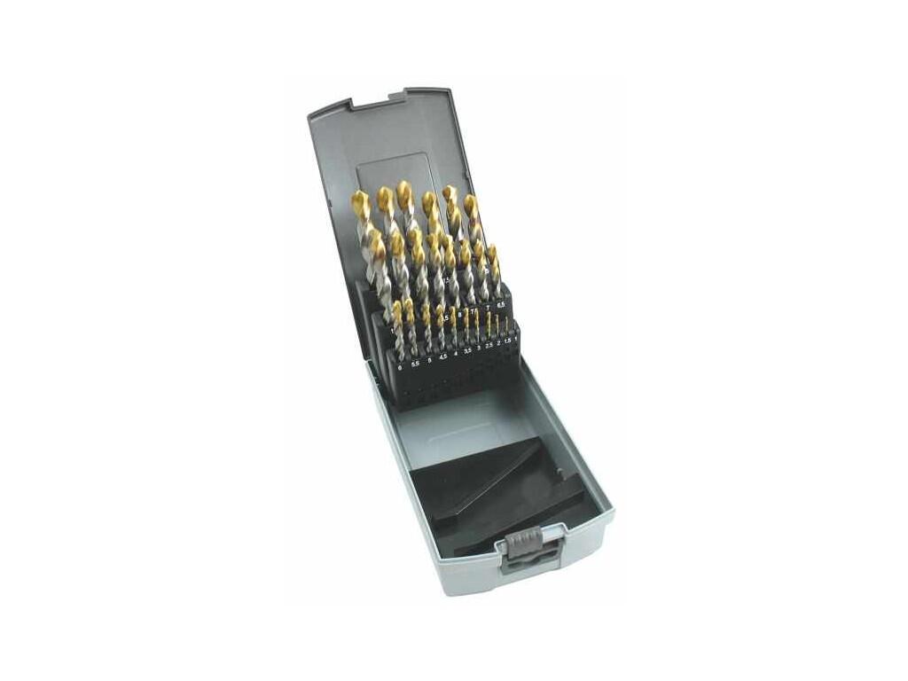 Sada vrtáků 25 dílná, 1,00-13,00x0,5mm S338RCZ001HSSAX TiN - SV338RCZ001HSSTIN-25P