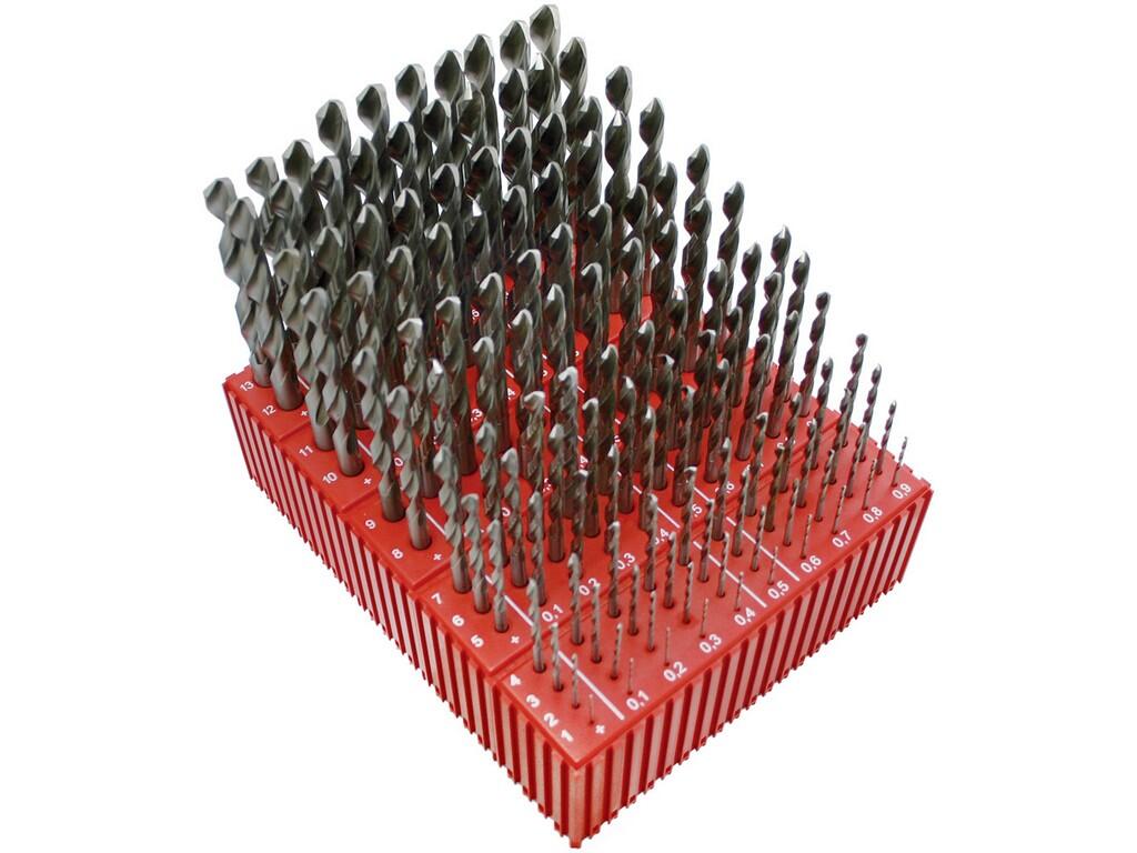 Sada vrtáků 130 dílů MODUL 1,00-13,90x0,1mm CZ004 HSSCo5, plastový stojánek - SV338RCZ004HSSCO5-130P