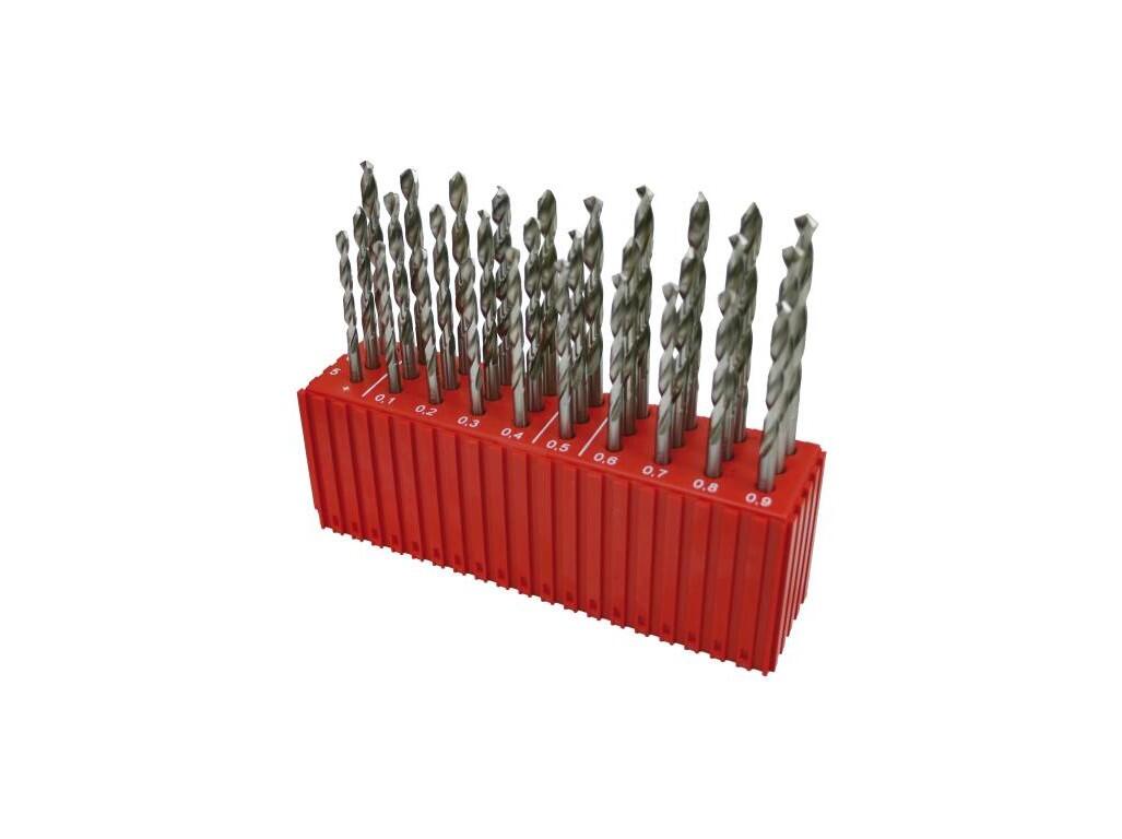 Sada vrtáků 30 dílů MODUL 5,00-7,90x0,1mm CZ004 HSSCo5, plastový stojánek - SV338RCZ004HSSCO5-30P