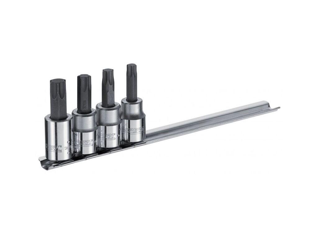 3/8" Sada zástrčných TORX hlavic na liště, 4dílná - TNE031807
