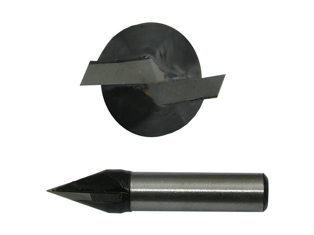 Fréza na V-drážku 11mm 47/16 60° 2z SK na dřevo - CZFD2B-V11-16