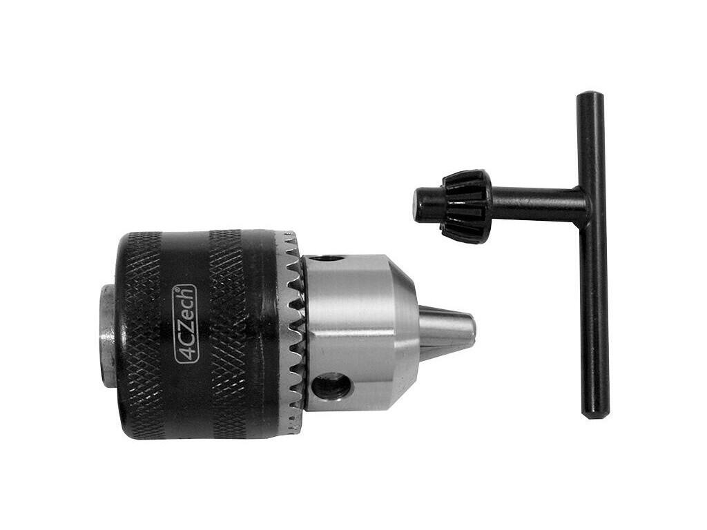 Sklíčidlo vrtačkové zubové s kličkou 1,5-10mm se závitem 3/8" 24UNF, házivost do 0,35mm - 4CZ-H10K-3/8