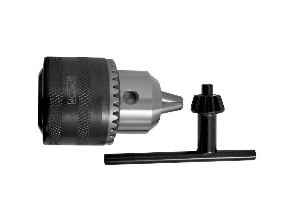 Sklíčidlo vrtačkové zubové s kličkou 1,5-13mm s kuželem B16, házivost do 0,35mm - 4CZ-H13K-B16