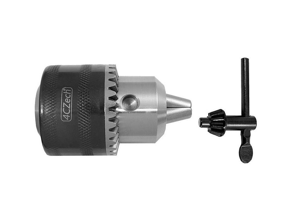 Sklíčidlo vrtačkové zubové s kličkou 3-16mm se závitem 1/2" 20UNF, házivost do 0,25mm - 4CZ-H16K-1/2