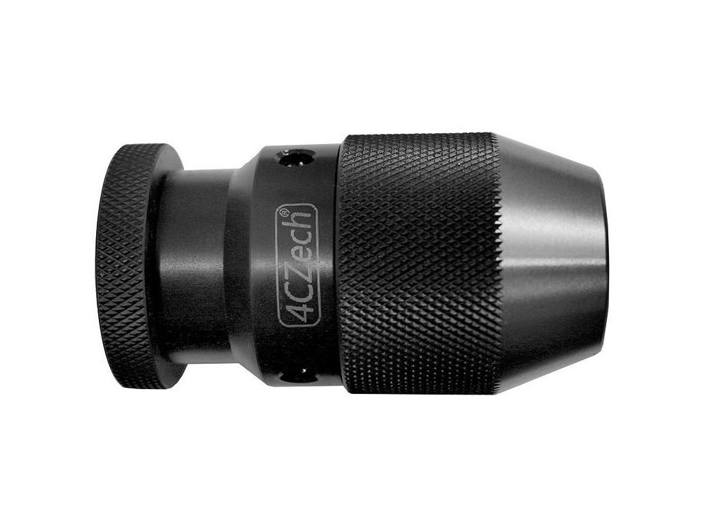 Sklíčidlo vrtačkové rychloupínací kovové STROJNÍ 1-10mm s kuželem B12, házivost do 0,12mm - 4CZ-H10RS-B12