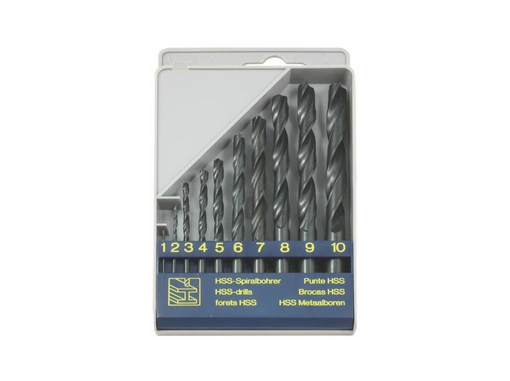 Sada vrtáků 10-dílná 1,00-10,00x1,0mm ČSN221121RNHSS Pasivované - SV1121RNHSS-10PX