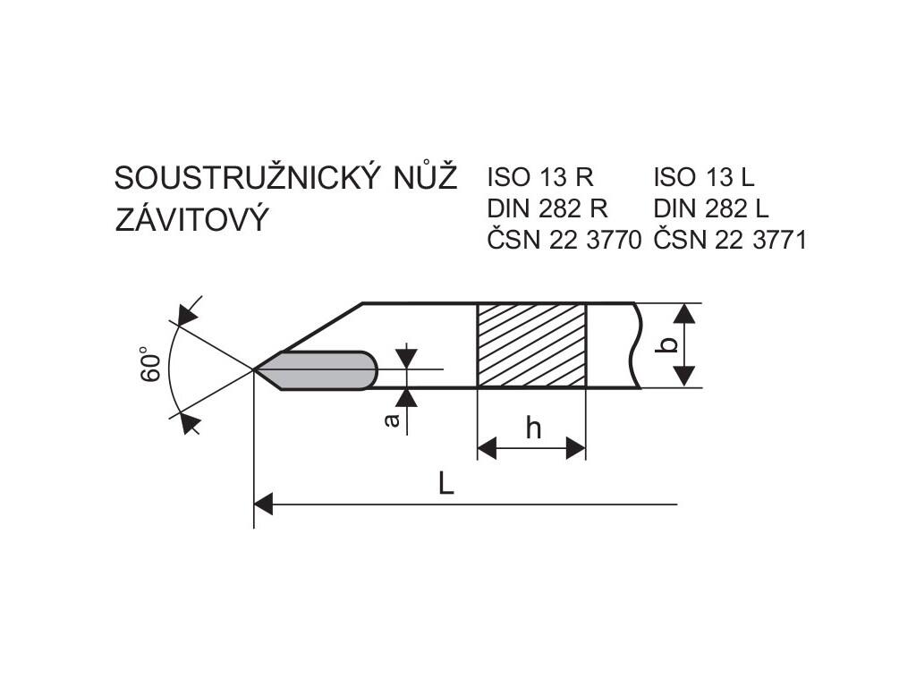 Soustružnický nůž závitový pravý 20 x 20 S30 - DN3770-2020S30