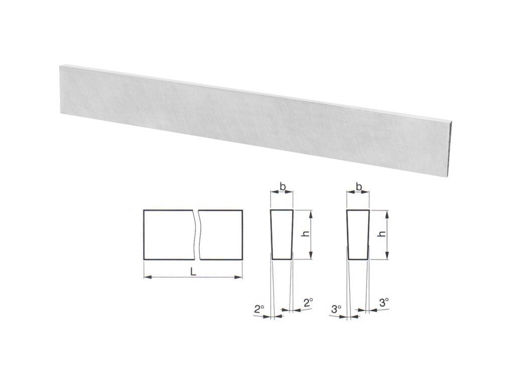 RADECO 16x3x200mm HSSECo10 polotovar nože - lichoběžník - PK3693-16X03X200EE