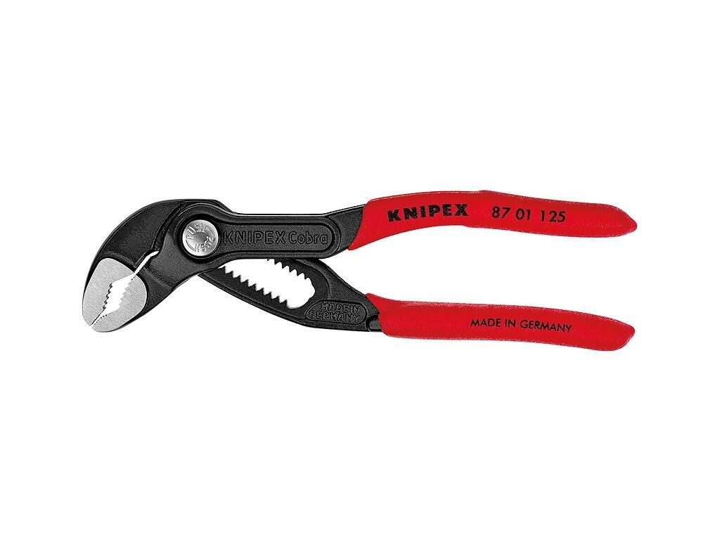 Kleště instalatérské Cobra - mini 125mm, max.rozev. čelistí  27mm KNIPEX - KN87-01-125