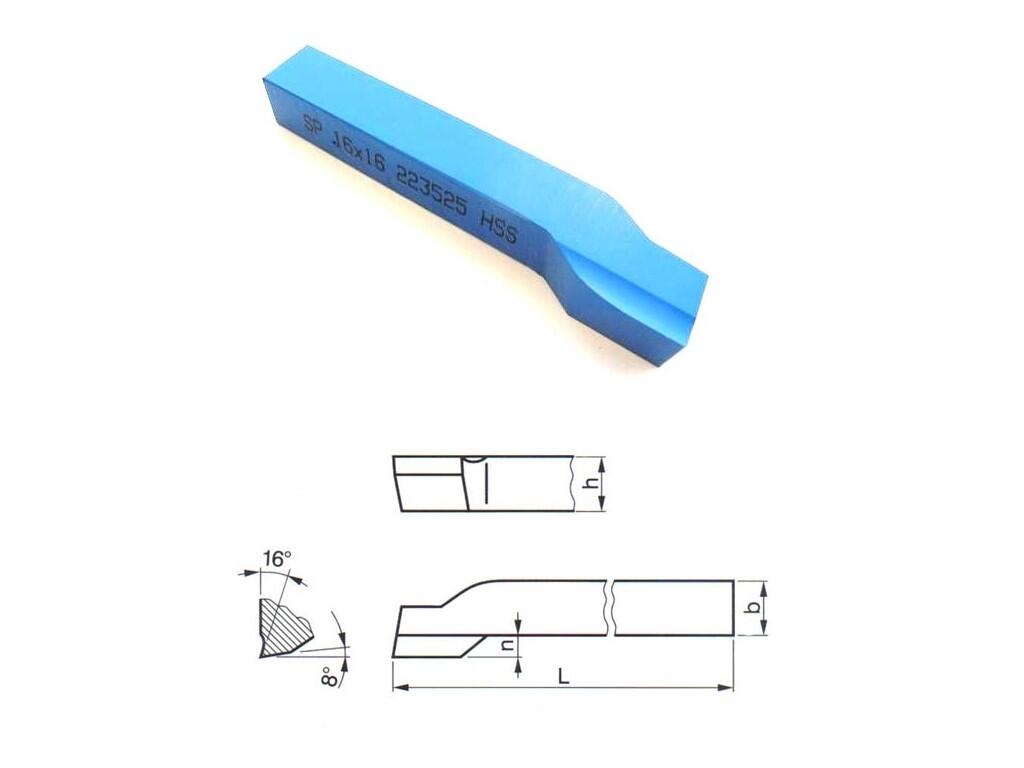 Soustružnický nůž 20x20x125 stranový L DIN4960 - PK3525-20X20