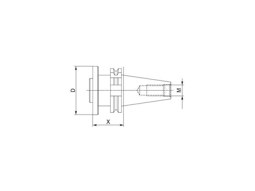 VK801 Mk5 VV (3/4"-10UNC) Kuželová stopka vyměnitelná - stopka je určena pro Vhu 56 až Vhu 160, Vh110, Vh140, Vhs 40-180 - MT208619