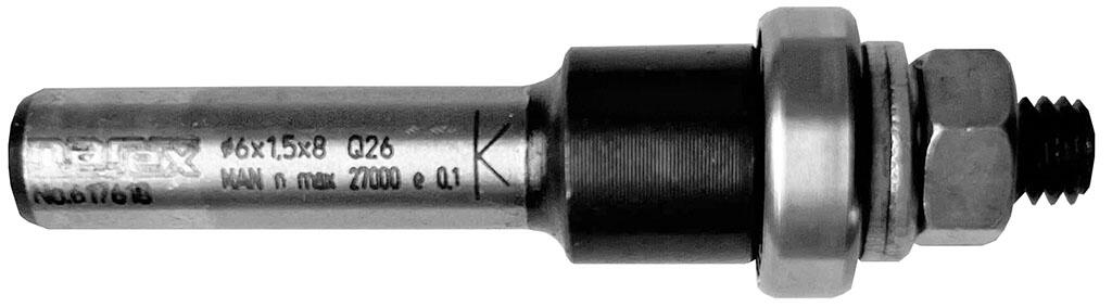 Upínací trn s ložiskem pro kotoučové drážkovací frézy O8x30/M6mm - 617618