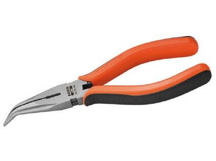 Klešte pro mechaniky se špičatými čelistmi zahnuté 210mm, dvoupl.ruk. 185g b1 - BA-2477 G-200