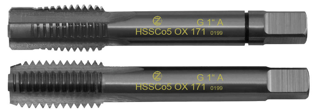Závitník sadový G1" 11z/1" sada HSSCo5 OX VA A DIN 5157 - 171 - CZZ171-100