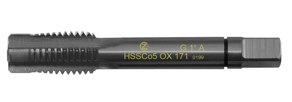 Závitník sadový G1" 11z/1" I HSSCo5 OX VA A DIN 5157 - 171 - CZZ171-1001