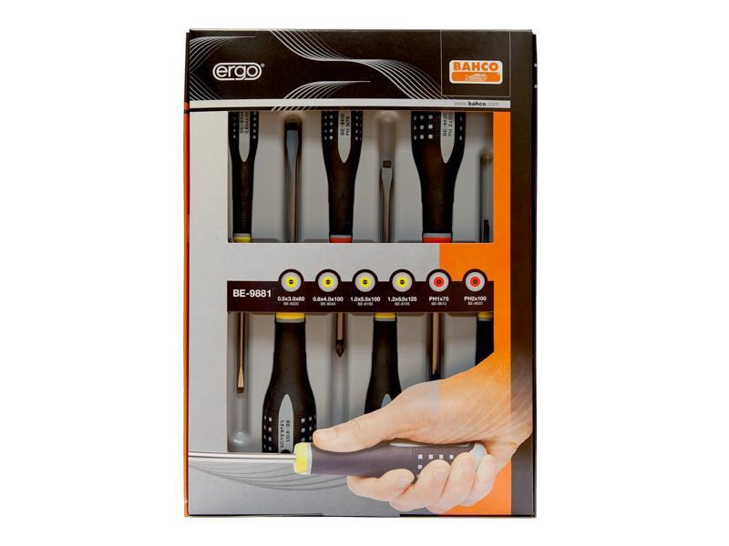 Sada šroubováků Ergo v kartonu 6-dílná, PL,PZ, 450g - BA-BE-9882