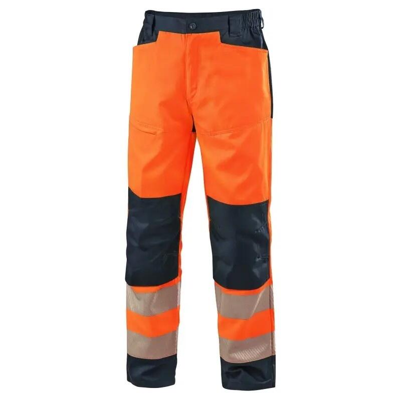 Kalhoty CXS HALIFAX, výstražné se síťovinou, pánské, oranžovo- modré, vel. 62 b1/20 - CN-1112-009-942-62