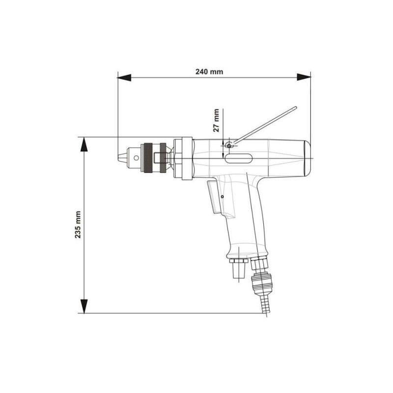 Pneumatická vrtačka DP 040-005ZB16 - DG302965A