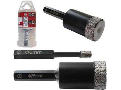 Korunka diamantová 6mm s upínáním 6HR - DKH006