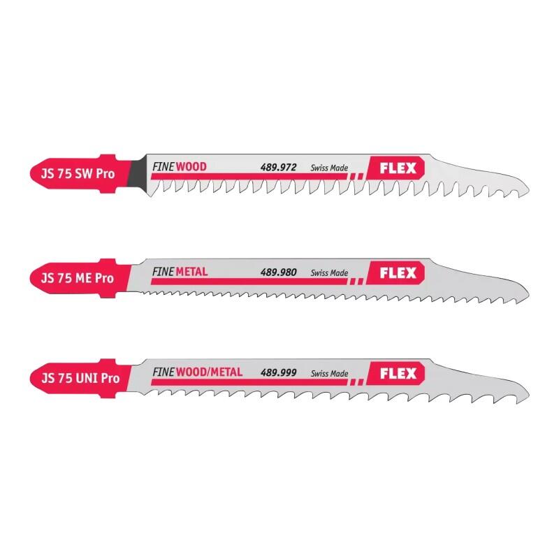 JS 75 Pro Set VE 3 Plátky do přímočaré pily na dřevo, kov a demontáž - FX-490008