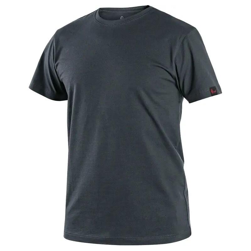 Tričko CXS NOLAN, krátký rukáv, antracitové, vel. 5XL b1/60 - CN-1610-312-717-99