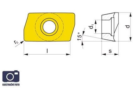 Frézovací VBD ostatní + vrtací 80029760 / 7391574 ADMX 15PR G4 -S- PRAMET - PM-ADMX-150308ER-21-5020