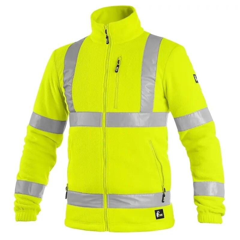 Bunda CXS PRESTON, výstražná, žlutá, vel. 4XL b1/10 - CN-1115-023-150-98