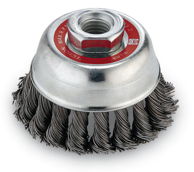 Hrncový kartáč, 0,5 mm copánkový, M 14, 65 Ø FLEX - FX-124524