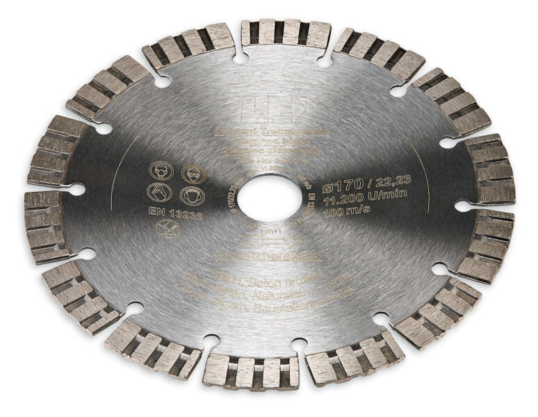 Diamantový řezací kotouč Ř 170 x 22,2 mm se segmentovaným řezacím okrajem FLEX - FX-347515