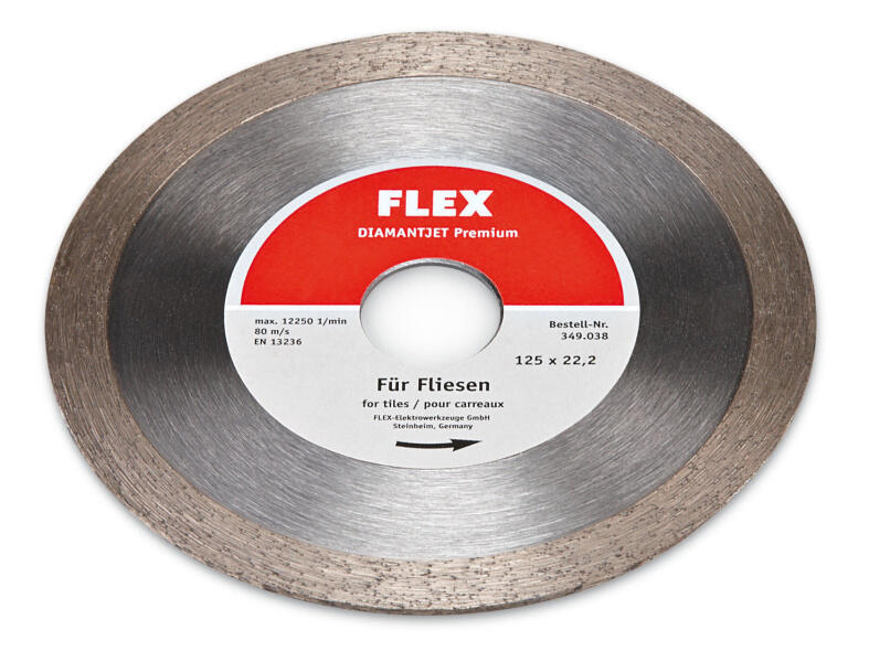 Diamantový řezný kotouč Diamantjet Premium,Ø125,dlaždice FLEX - FX-349038