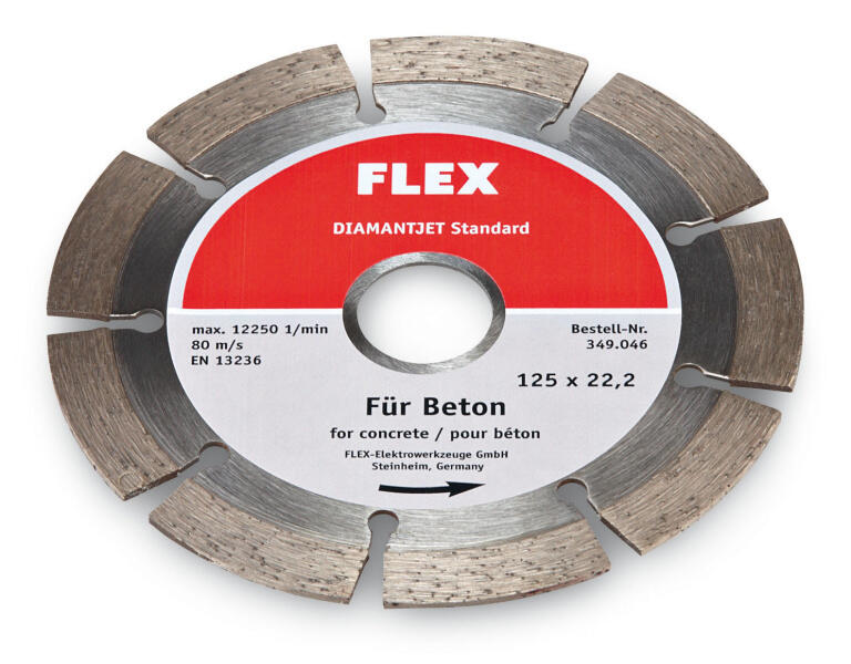 Diamantový řezný kotouč Diamantjet Standard,Ø125,Beton FLEX - FX-349046