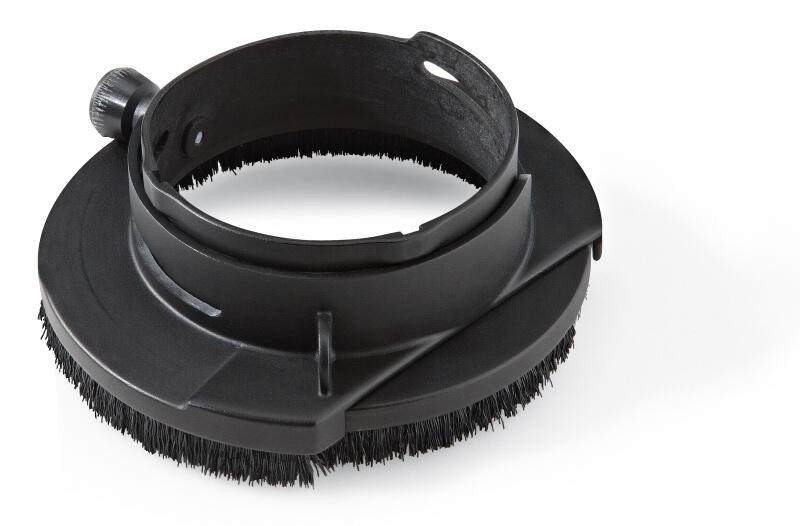 Plastový výškově stavitelný kryt s kartáčovým lemem RETECFLEX Ø 115 FLEX - FX-366528