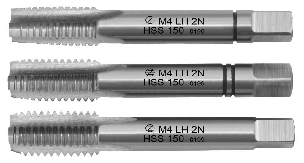 Závitník sadový M7x1 sada HSS LH 2N ČSN 22 3010 - 150 - CZZ150-070