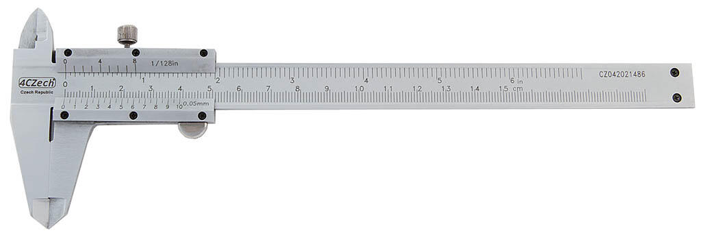 Posuvné měřítko ČSN 25 1238 DIN 862 nonius 0.05 mm + inch 150/40 šroub - 4CZ-6000-1