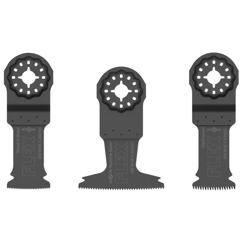 SM BI-SET VE3 Multitool sada pilových plátků Starlock na dřevo a kov pro deltabrusky - 3dílná - FX-531055