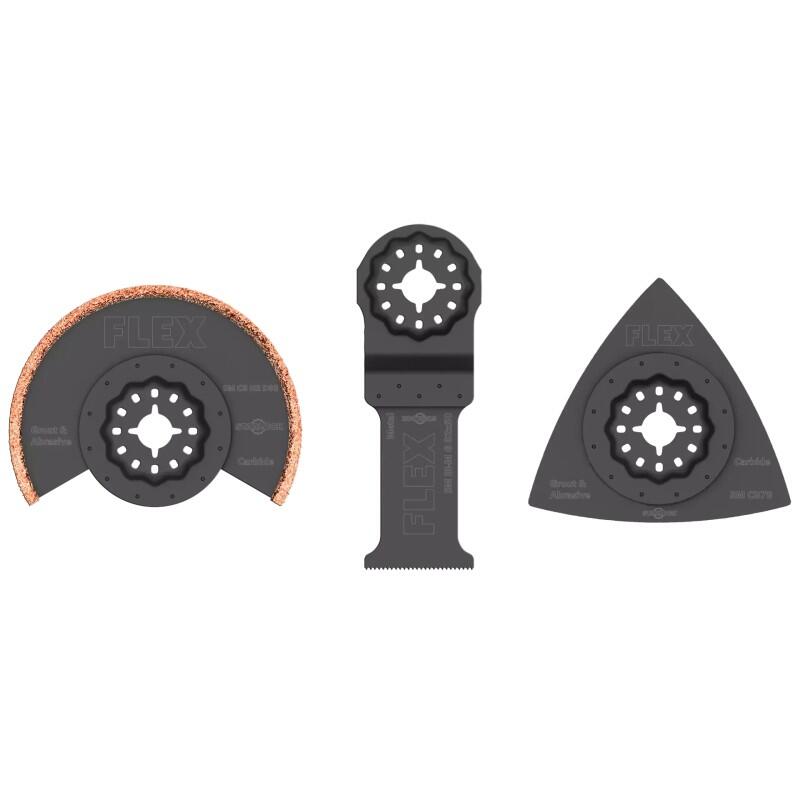SM/RM SET VE3 Multitool sada pilových plátků Starlock na obklady pro deltabrusky - 3dílná - FX-531056