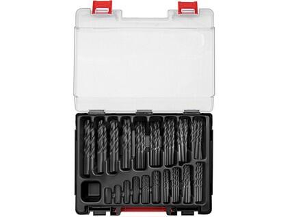 Prodejní box s vrtáky ČSN 221121RNHSS 170kusů 1-10mm x 0,5mm Pasivované, plastový kufr - SV1121RNHSS-170P