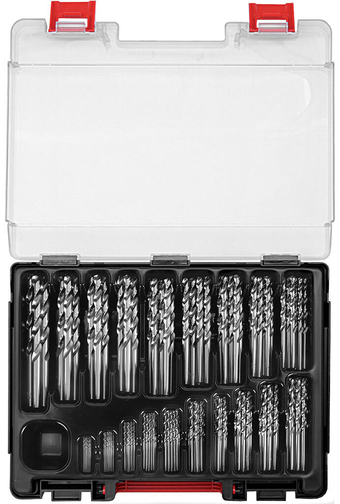 Prodejní box s vrtáky 338RN HSS 170kusů 1-10mm x 0,5mm, plastový kufr - SV338RNHSS-170P
