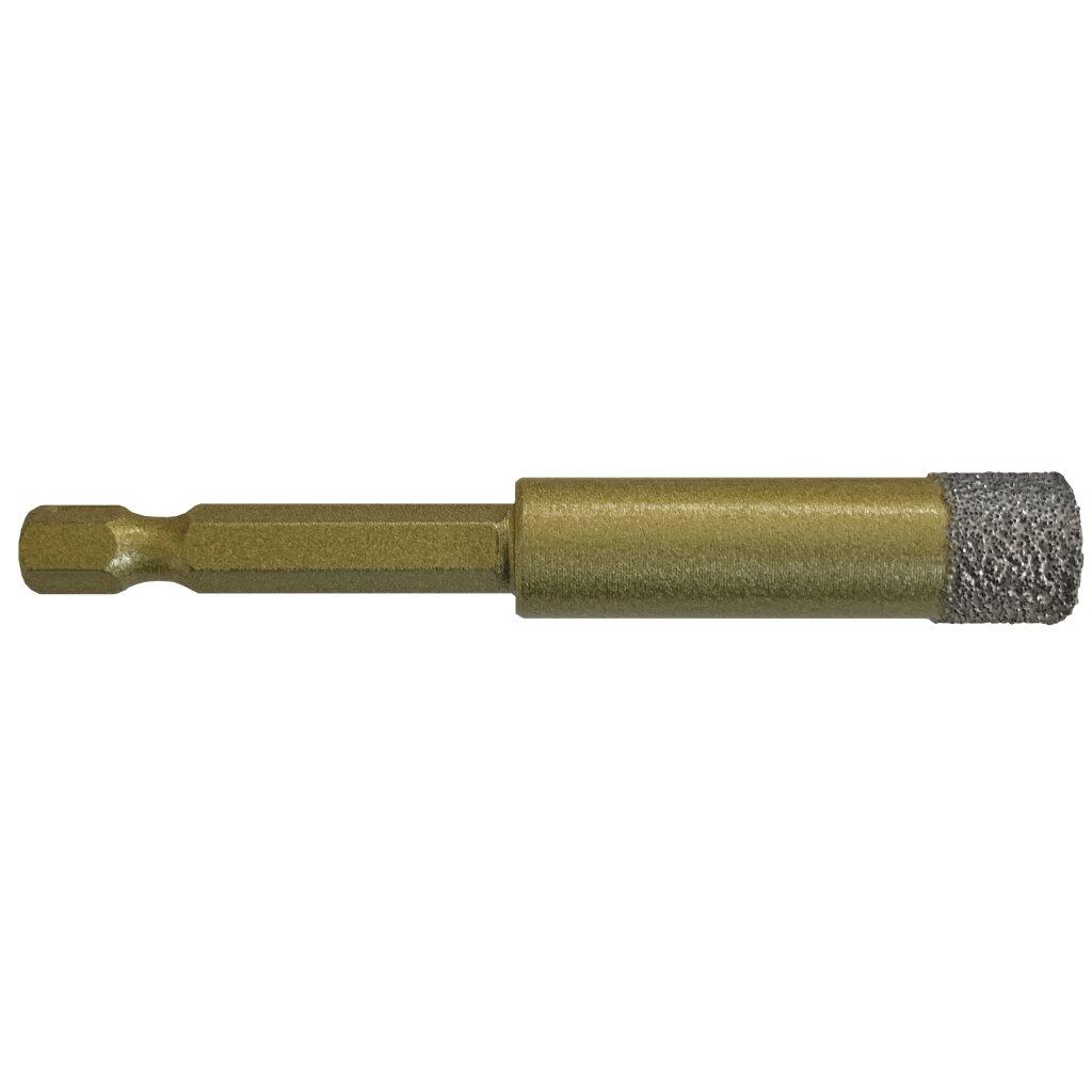 Korunka diamantová 6mm GOLD s upínáním 6HR - DKGH006