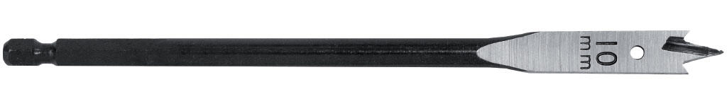 Vrták plochý do dřeva 6x150 mm se šestihrannou stopkou 6,3mm (1/4"HEX) - VB020380606000