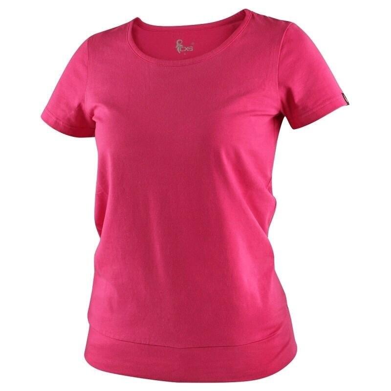 Tričko CXS EMILY, dámské, krátký rukáv, růžová, vel. 2XL b1/60 - CN-1610-384-300-96