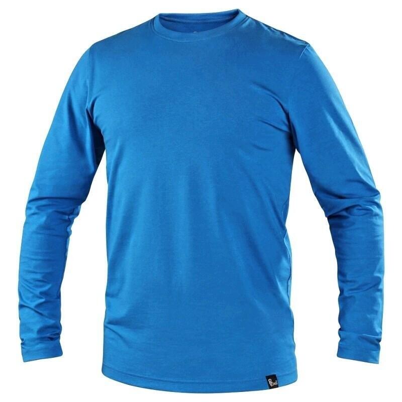 Tričko CXS SIMON, dlouhý rukáv, azurově modré, size XL b1/60 - CN-1620-302-416-95