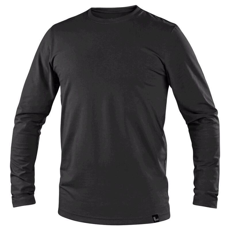 Tričko CXS SIMON, dlouhý rukáv, černé, vel. 2XL b1/60 - CN-1620-302-800-96
