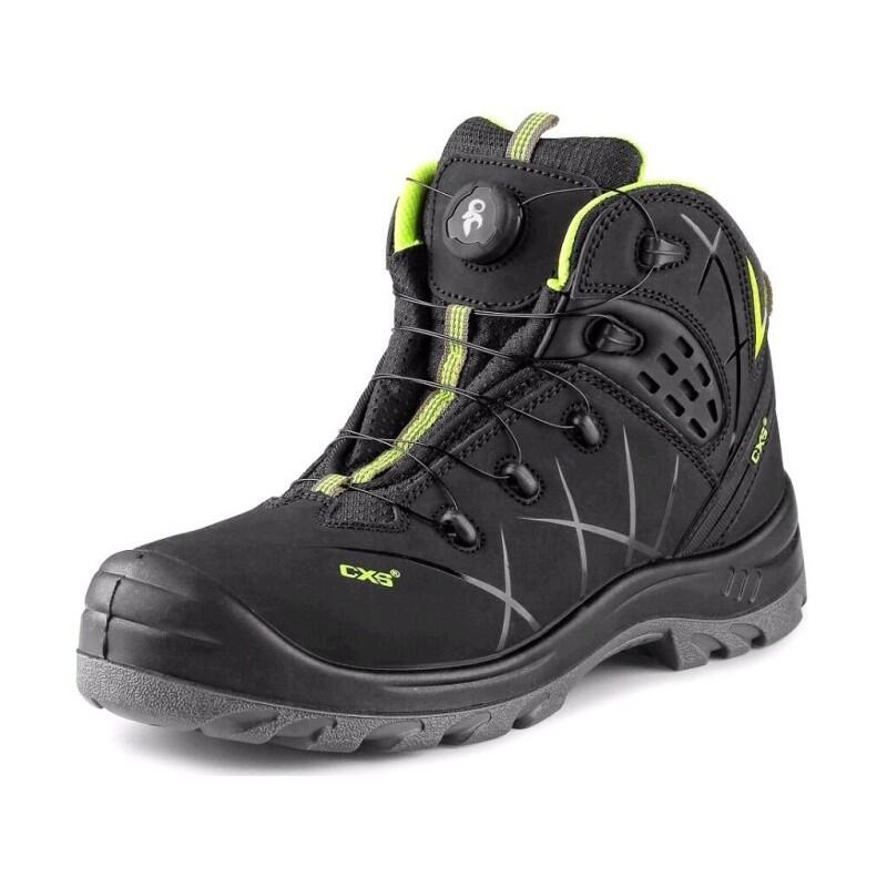 Obuv kotníková CXS Universe Stratus S3S, černo-zelená, vel.37 - novinka b1/10 - CN-2118-210-808-37