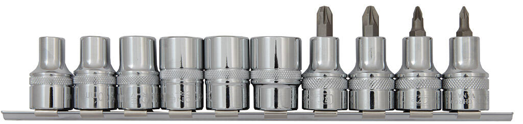 1/2" Sada hlavic na liště - 4CZech ONE 8-10-13-16-17-19mm, zástrčné hlavice PZ1-PZ2-PZ3-PZ4 - 4CZ-126-L16