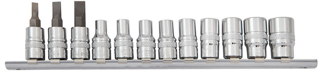 1/4" Sada hlavic na liště - 4CZech ONE 4,5-5-5,5-6-7-8-9-10-11mm, zástrčné hlavice SL4-SL5,5-SL7 - 4CZ-146-L07