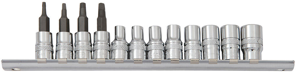 1/4" Sada hlavic na liště - 4CZech ONE 4,5-5-5,5-6-7-8-9-10mm, zástrčné hlavice SQ0-SQ1-SQ2-SQ3 - 4CZ-146-L10