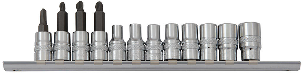 1/4" Sada hlavic na liště - 4CZech ONE 4,5-5-5,5-6-7-8-9-10mm, zástrčné hlavice Y2-Y3-Y4-Y5 - 4CZ-146-L11